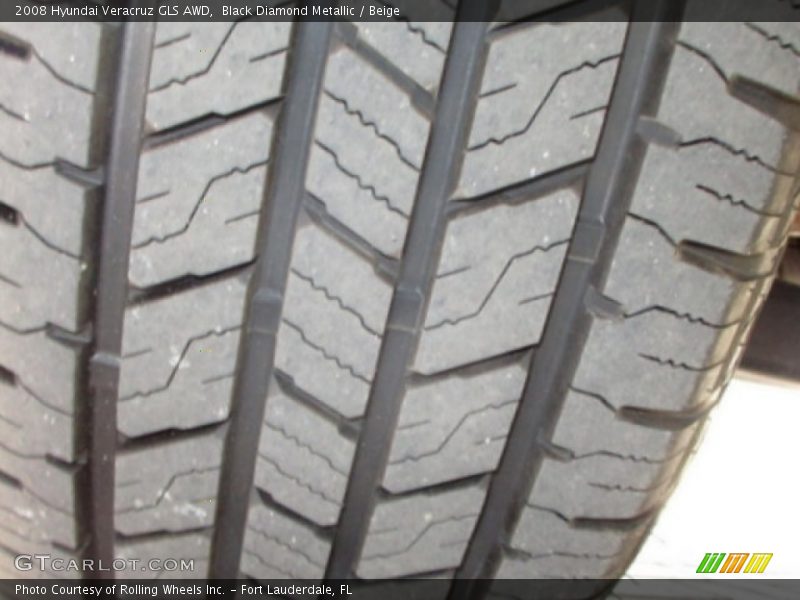 Black Diamond Metallic / Beige 2008 Hyundai Veracruz GLS AWD