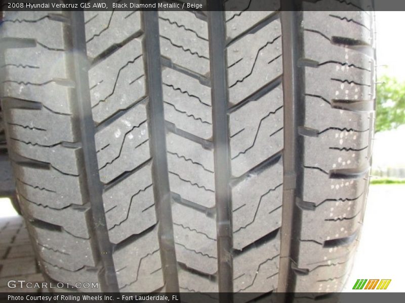 Black Diamond Metallic / Beige 2008 Hyundai Veracruz GLS AWD