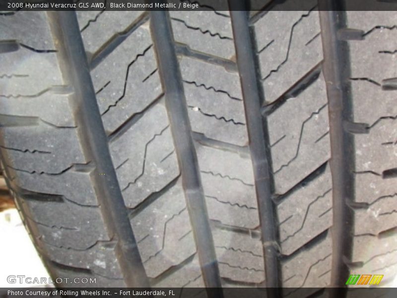Black Diamond Metallic / Beige 2008 Hyundai Veracruz GLS AWD
