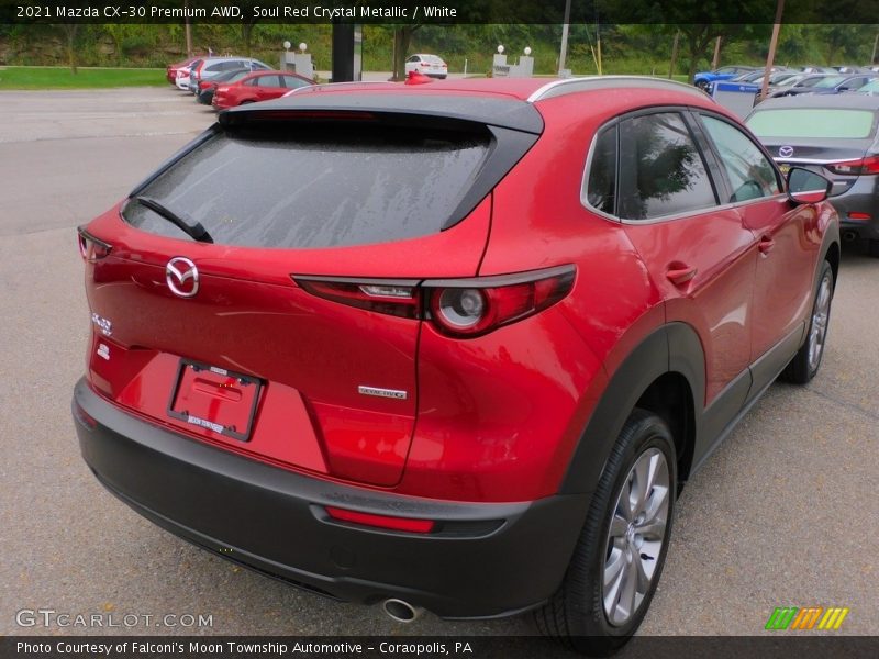 Soul Red Crystal Metallic / White 2021 Mazda CX-30 Premium AWD