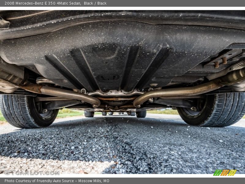 Black / Black 2008 Mercedes-Benz E 350 4Matic Sedan