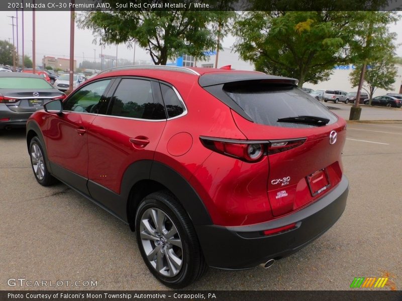 Soul Red Crystal Metallic / White 2021 Mazda CX-30 Premium AWD