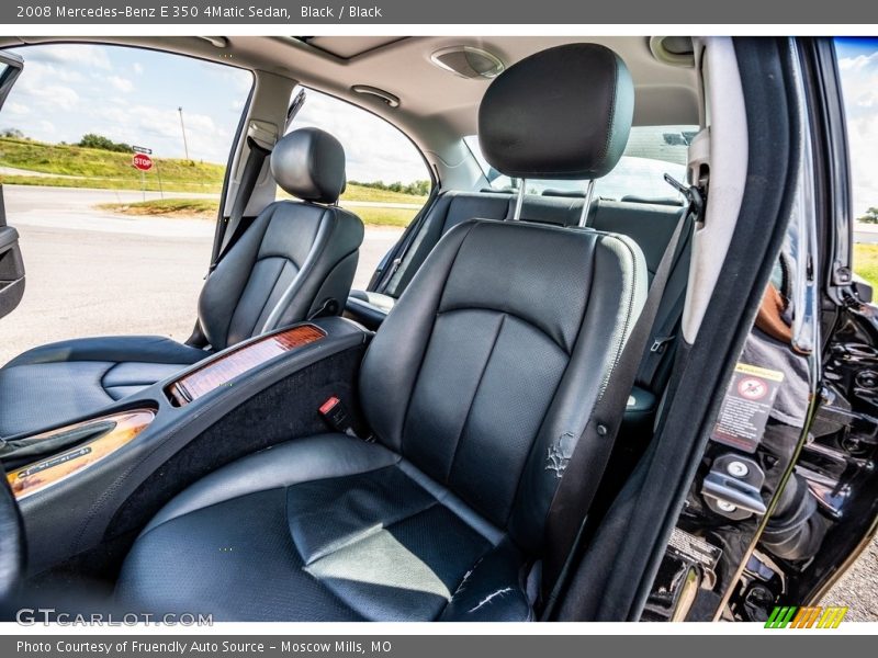 Black / Black 2008 Mercedes-Benz E 350 4Matic Sedan