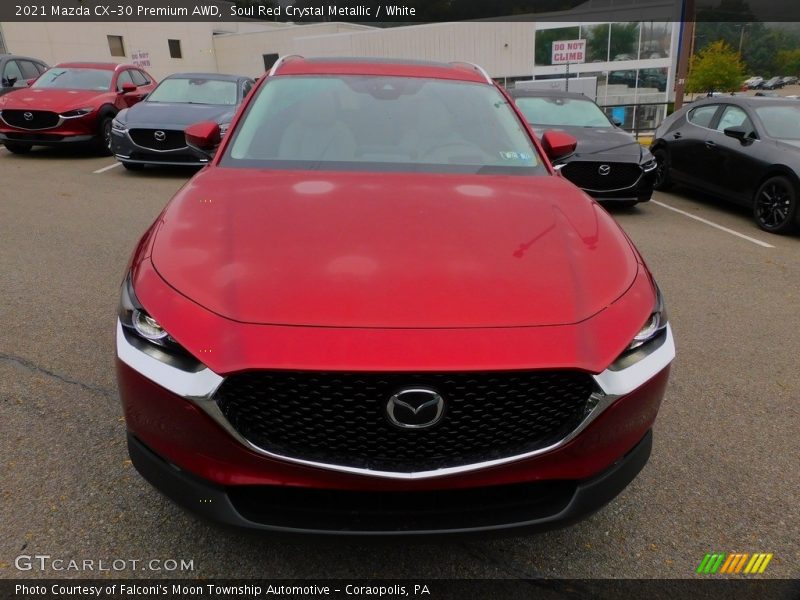 Soul Red Crystal Metallic / White 2021 Mazda CX-30 Premium AWD