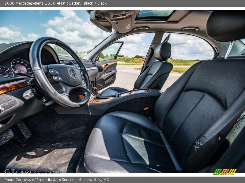 Black / Black 2008 Mercedes-Benz E 350 4Matic Sedan