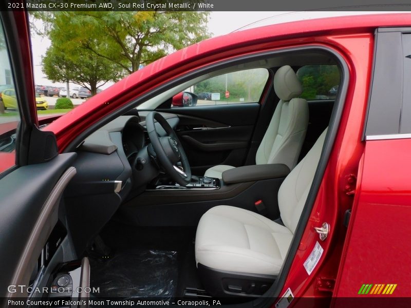 Soul Red Crystal Metallic / White 2021 Mazda CX-30 Premium AWD