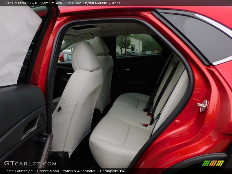 Soul Red Crystal Metallic / White 2021 Mazda CX-30 Premium AWD