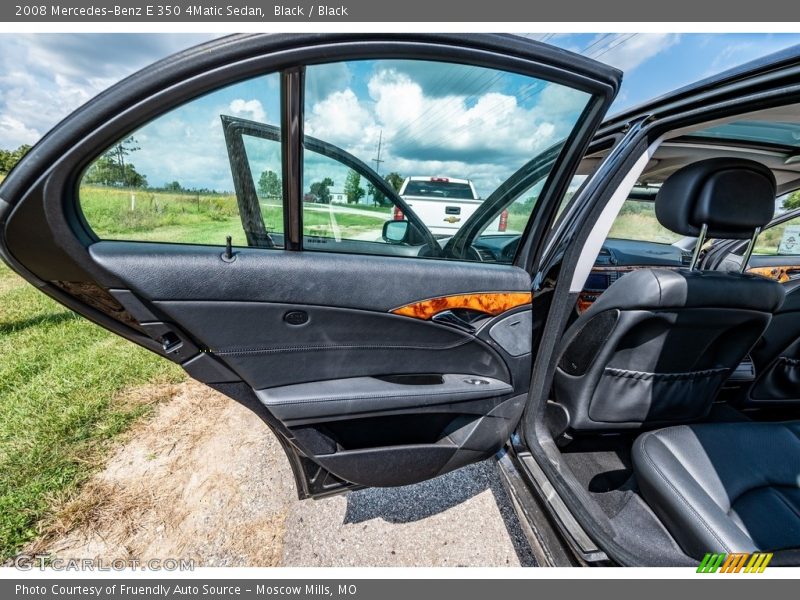 Black / Black 2008 Mercedes-Benz E 350 4Matic Sedan