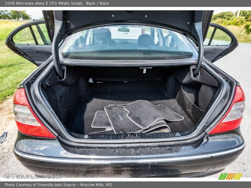 Black / Black 2008 Mercedes-Benz E 350 4Matic Sedan