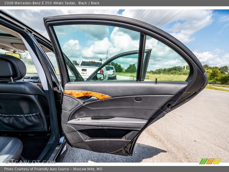 Black / Black 2008 Mercedes-Benz E 350 4Matic Sedan
