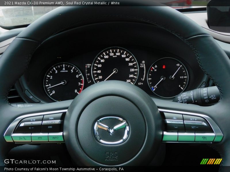 Soul Red Crystal Metallic / White 2021 Mazda CX-30 Premium AWD