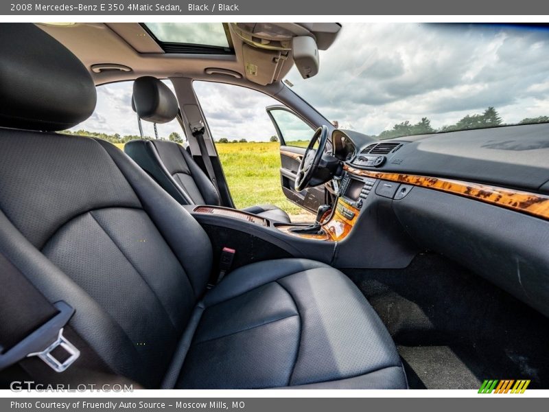 Black / Black 2008 Mercedes-Benz E 350 4Matic Sedan