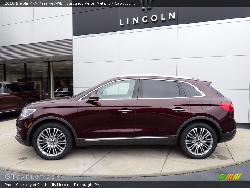 Burgundy Velvet Metallic / Cappuccino 2018 Lincoln MKX Reserve AWD