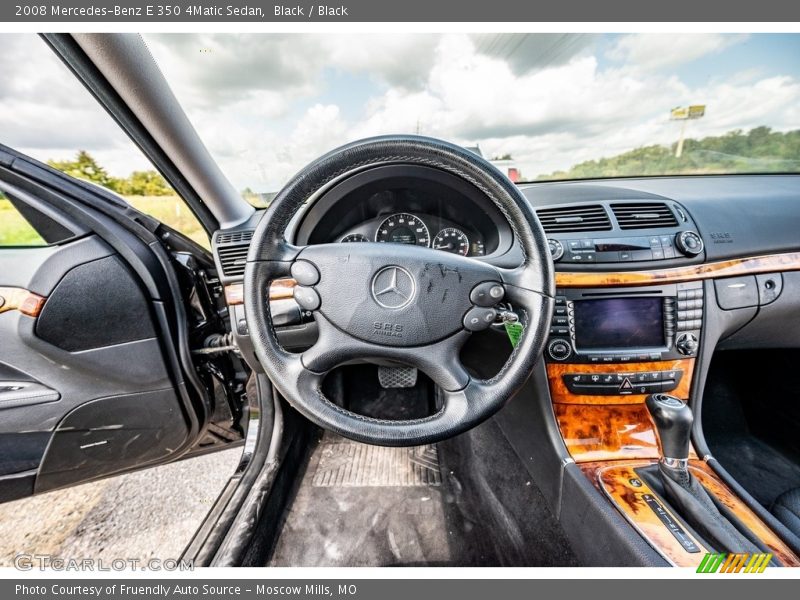 Black / Black 2008 Mercedes-Benz E 350 4Matic Sedan