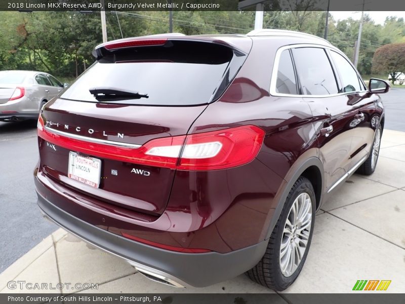 Burgundy Velvet Metallic / Cappuccino 2018 Lincoln MKX Reserve AWD