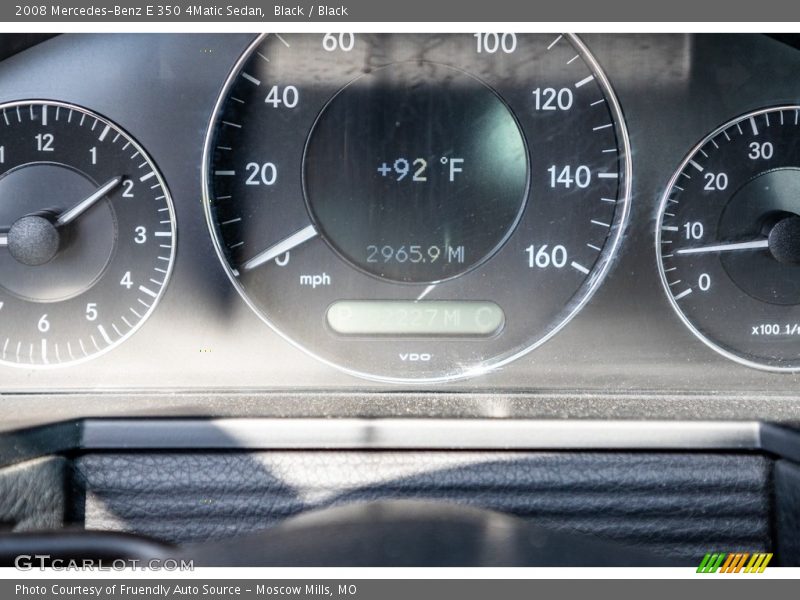 Black / Black 2008 Mercedes-Benz E 350 4Matic Sedan