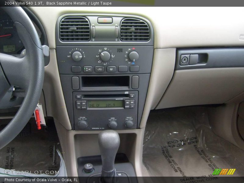 Black Sapphire Metallic / Light Taupe 2004 Volvo S40 1.9T