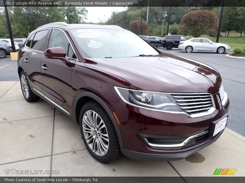 Burgundy Velvet Metallic / Cappuccino 2018 Lincoln MKX Reserve AWD