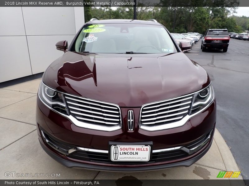 Burgundy Velvet Metallic / Cappuccino 2018 Lincoln MKX Reserve AWD