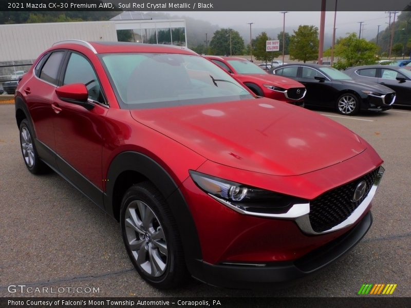 Soul Red Crystal Metallic / Black 2021 Mazda CX-30 Premium AWD