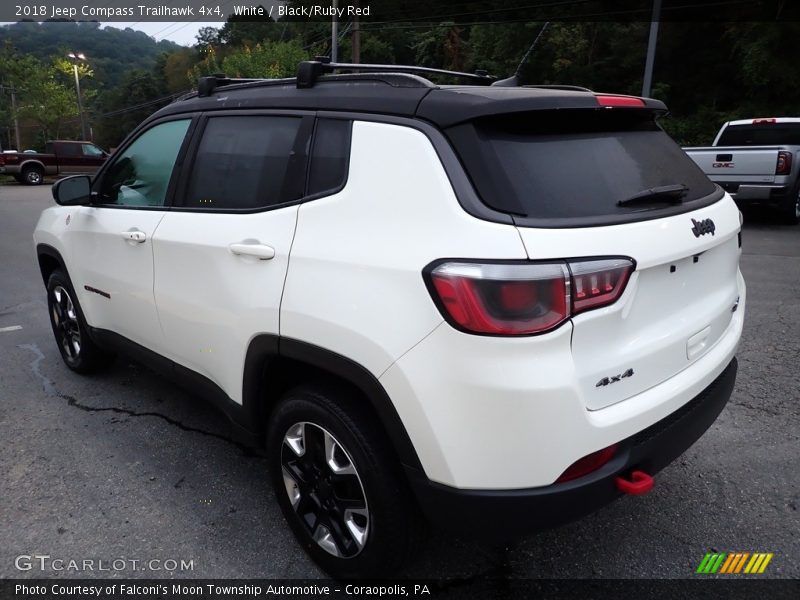 White / Black/Ruby Red 2018 Jeep Compass Trailhawk 4x4