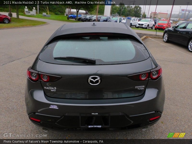 Machine Gray Metallic / Black 2021 Mazda Mazda3 2.5 Turbo Hatchback AWD