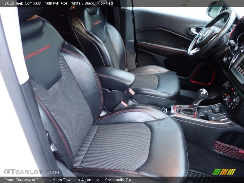 White / Black/Ruby Red 2018 Jeep Compass Trailhawk 4x4