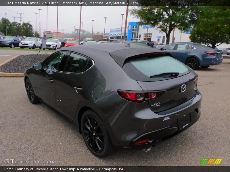 Machine Gray Metallic / Black 2021 Mazda Mazda3 2.5 Turbo Hatchback AWD