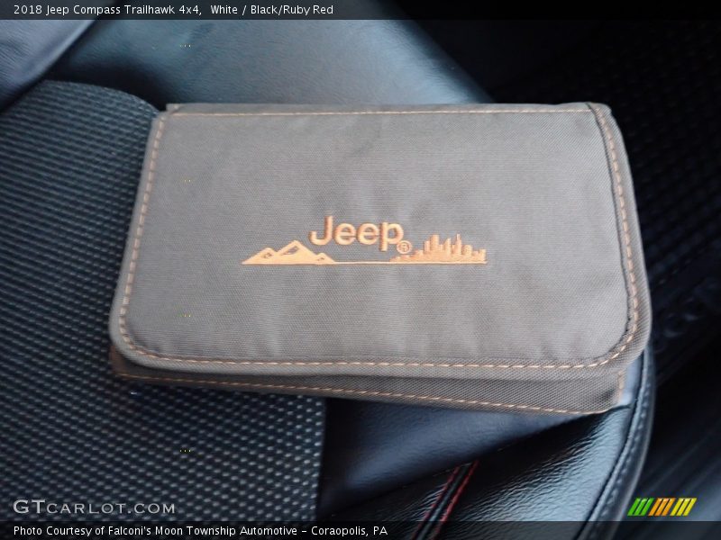 White / Black/Ruby Red 2018 Jeep Compass Trailhawk 4x4