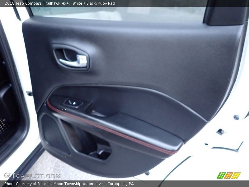 White / Black/Ruby Red 2018 Jeep Compass Trailhawk 4x4
