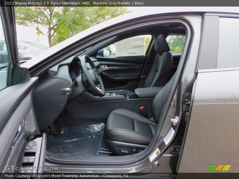 Machine Gray Metallic / Black 2021 Mazda Mazda3 2.5 Turbo Hatchback AWD