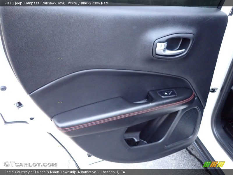 White / Black/Ruby Red 2018 Jeep Compass Trailhawk 4x4