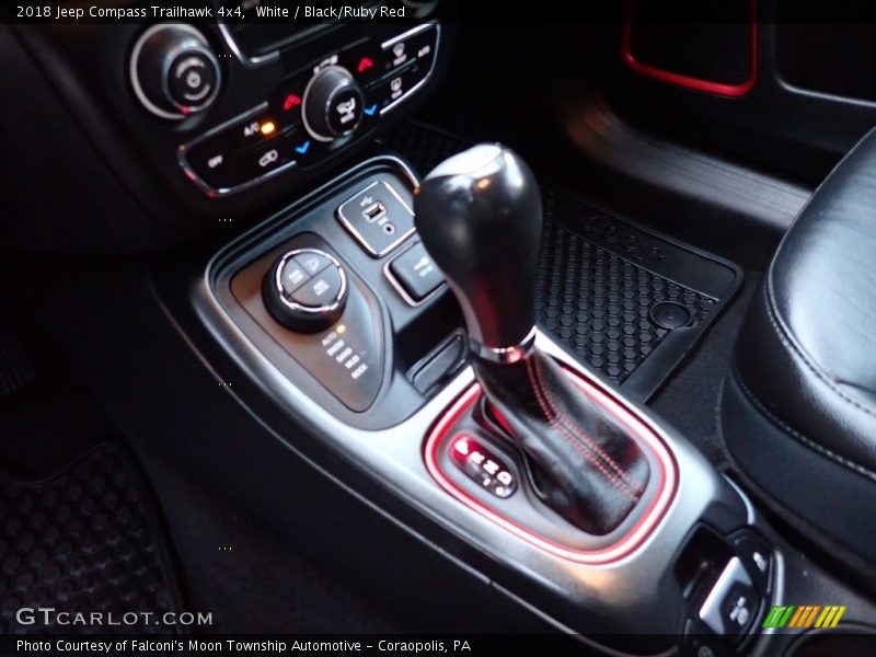 White / Black/Ruby Red 2018 Jeep Compass Trailhawk 4x4