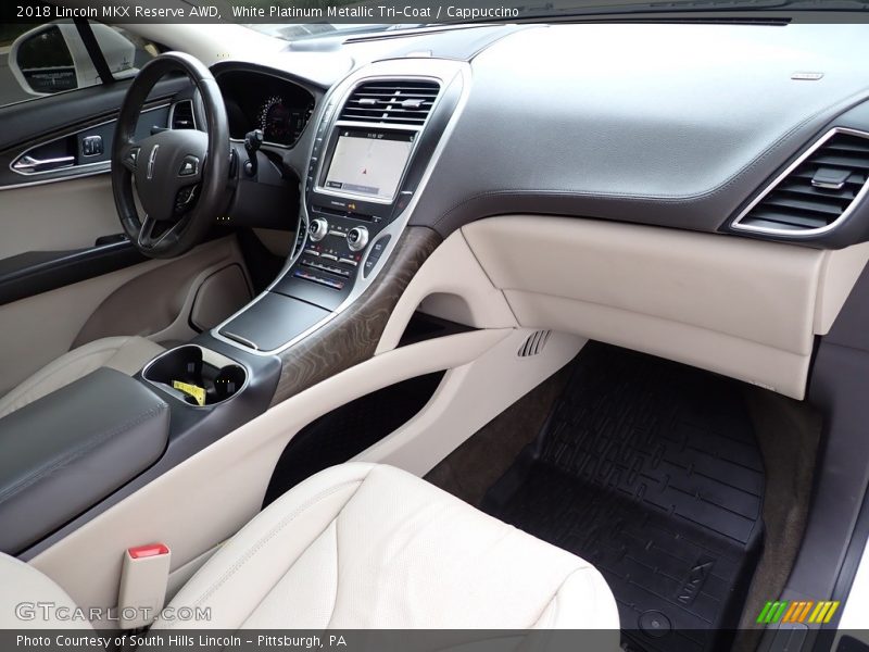 White Platinum Metallic Tri-Coat / Cappuccino 2018 Lincoln MKX Reserve AWD