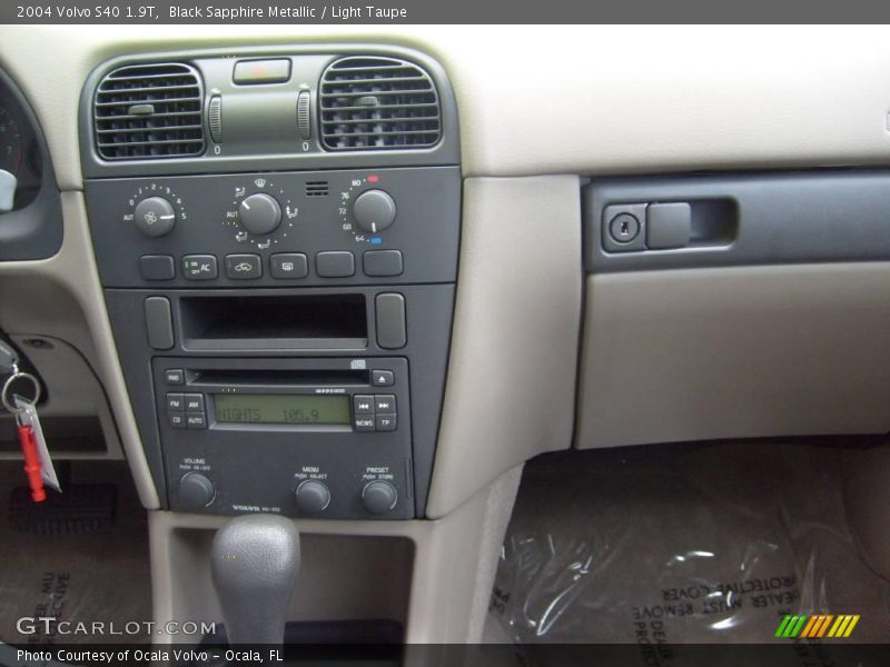 Black Sapphire Metallic / Light Taupe 2004 Volvo S40 1.9T