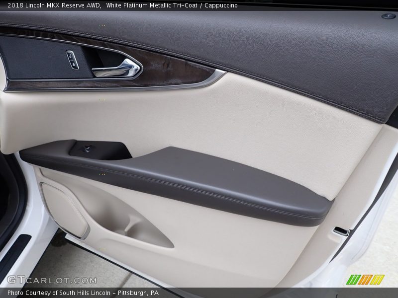White Platinum Metallic Tri-Coat / Cappuccino 2018 Lincoln MKX Reserve AWD