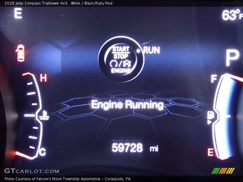 White / Black/Ruby Red 2018 Jeep Compass Trailhawk 4x4