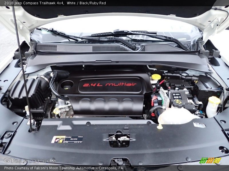 White / Black/Ruby Red 2018 Jeep Compass Trailhawk 4x4