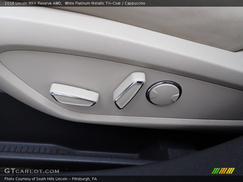 White Platinum Metallic Tri-Coat / Cappuccino 2018 Lincoln MKX Reserve AWD