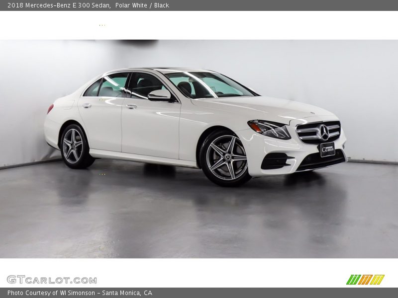 Polar White / Black 2018 Mercedes-Benz E 300 Sedan