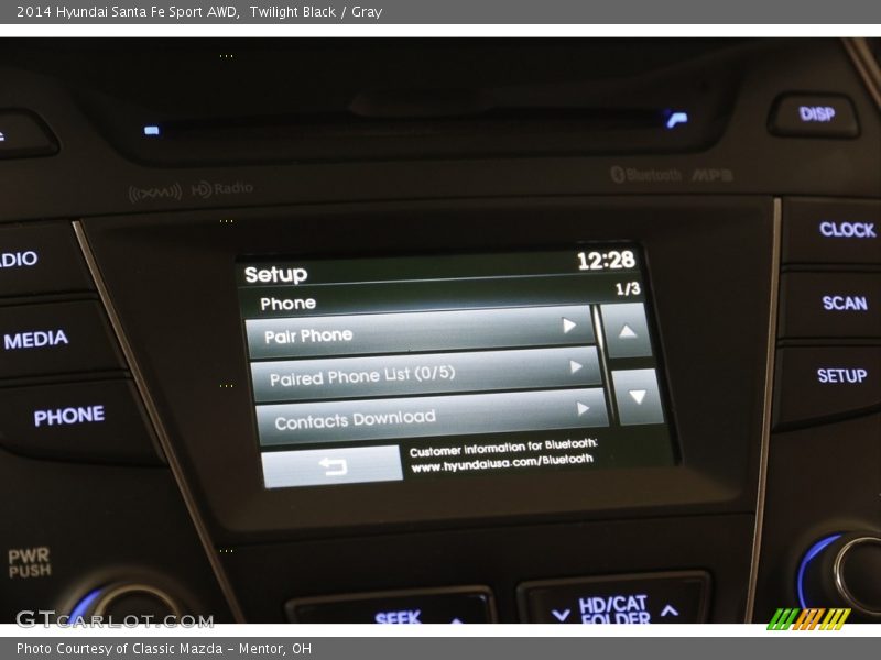 Twilight Black / Gray 2014 Hyundai Santa Fe Sport AWD