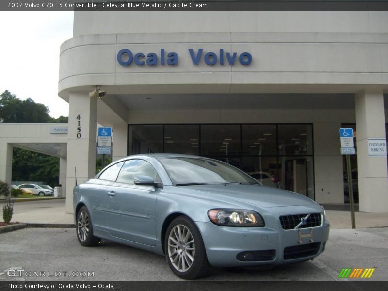 Celestial Blue Metallic / Calcite Cream 2007 Volvo C70 T5 Convertible