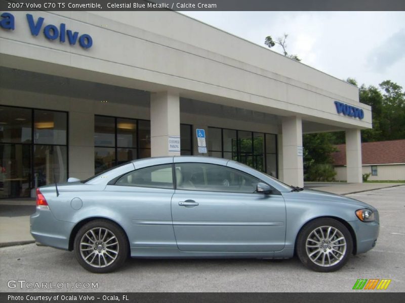 Celestial Blue Metallic / Calcite Cream 2007 Volvo C70 T5 Convertible