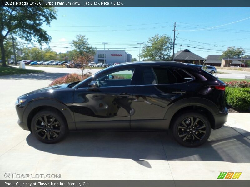 Jet Black Mica / Black 2021 Mazda CX-30 Turbo Premium AWD