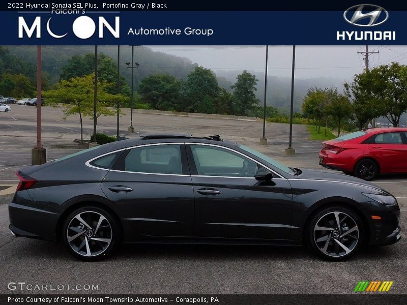 Portofino Gray / Black 2022 Hyundai Sonata SEL Plus