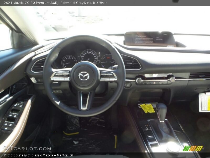 Polymetal Gray Metallic / White 2021 Mazda CX-30 Premium AWD