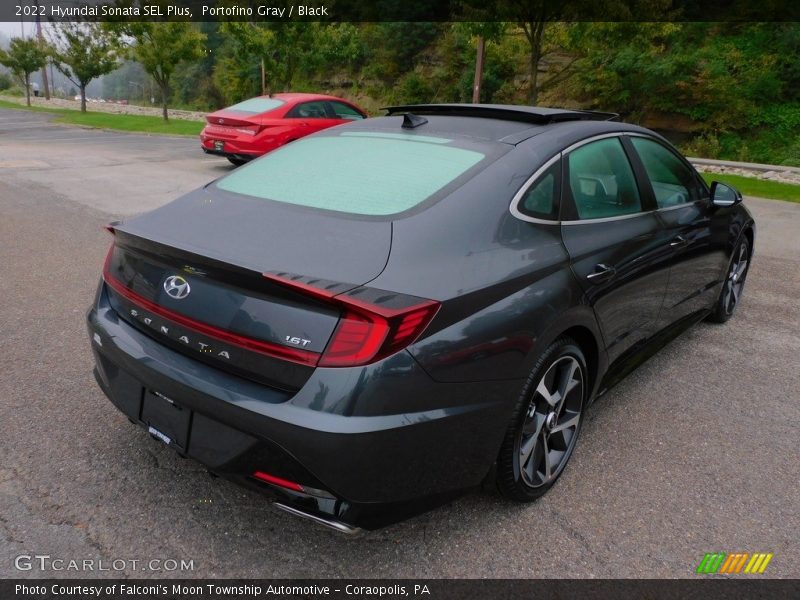 Portofino Gray / Black 2022 Hyundai Sonata SEL Plus