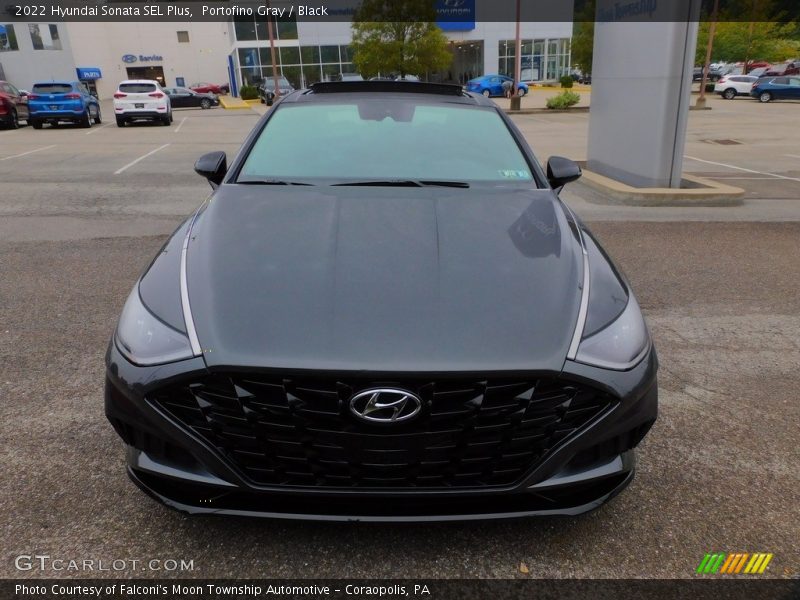 Portofino Gray / Black 2022 Hyundai Sonata SEL Plus
