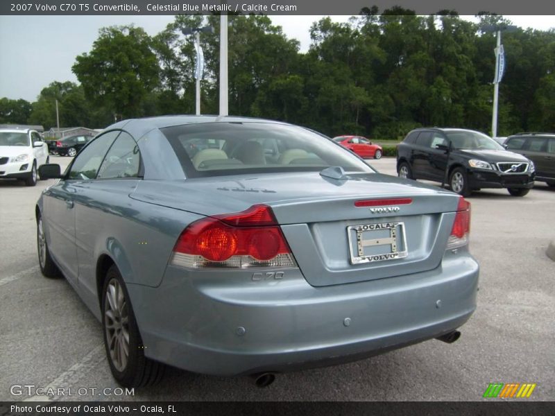 Celestial Blue Metallic / Calcite Cream 2007 Volvo C70 T5 Convertible
