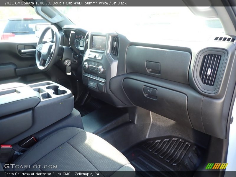Summit White / Jet Black 2021 GMC Sierra 1500 SLE Double Cab 4WD